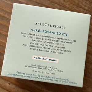 SkinCeuticals A.G.E. Advanced Eye Cream Sample Pack of 10 x 4ml TUBES